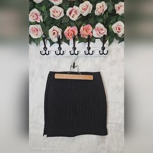 Finally Classic Pinstripe Mini Skirt